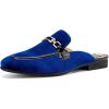 JITAI Mens Mules Velvet Slippers Slip-On Loafers for Men Casual Open Backless Sandals(Blue/131)