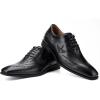 JITAI Mens Oxford Shoes Mens Casual Dress Shoes Lace Up Fashion Shoes Formal(Black/06)