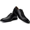 JITAI Mens Oxford Shoes Mens Casual Dress Shoes Lace Up Fashion Shoes Formal(Black/10)
