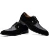 JITAI Mens Oxford Shoes Mens Casual Dress Shoes Lace Up Fashion Shoes Formal(Black/15)