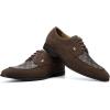 JITAI Mens Oxford Shoes Mens Casual Dress Shoes Lace Up Fashion Shoes Formal(Brown/15)