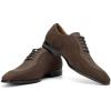 JITAI Mens Oxford Shoes Mens Casual Dress Shoes Lace Up Fashion Shoes Formal(Brown/16)