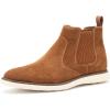 JITAI Suede Chelsea Ankle Boots for Men – Casual Elastic Mens Work Dress Boots – Stylish Chelsea Boots – Classic Mens Dress Boots(Brown/03)