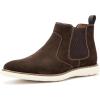 JITAI Suede Chelsea Ankle Boots for Men – Casual Elastic Mens Work Dress Boots – Stylish Chelsea Boots – Classic Mens Dress Boots(Tan/03)