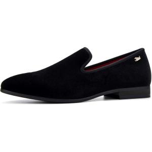 JITAI Men Loafers Slip-On Shoes for Men Fashion Dress Shoes Tuxedo Shoes(Black/118)