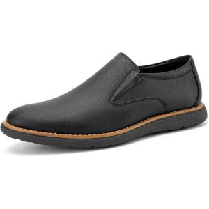 JITAI Mens Loafers Shoes Slip On Driving Shoes Casual Dress Loafer Business Fashion Shoes(Black/05)