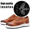 JITAI Men’s Fashion Sneakers Shoes Lightweight Fashion Shoes with Wingtip Brogue & Lace-up Design Casual Business Shoes