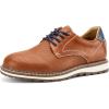 JITAI Boys Shoes Kids Shoes Fashion Rubber Low-Heels Boys Dress Shoes Toddler Dress Shoes for Casual Party Business Formal Toddler Boy Shoes(Brown/03)
