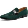 JITAI Men’s Shoes – Black Velvet Luxury Fashion Loafers for Men, Slip On Shoes for Men, Mens Dress Shoes for Birthday Party, Casual Rubber Sole Fashion Casual and Dress Occasions(Green/01)