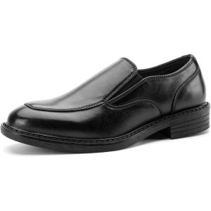 JITAI Boy’s Formal Leather Dress Shoes Slip-On Loafers Shoes for Baby Tuxedo Shoes(Black/1)