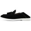 JITAI Genuine Leather Slip On Dress Shoes for Men – Stylish Tassel Loafers with Suede Finish(Black/01)