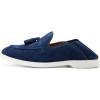 JITAI Genuine Leather Slip On Dress Shoes for Men – Stylish Tassel Loafers with Suede Finish(Blue/01)