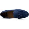 JITAI Genuine Leather Slip On Dress Shoes for Men – Stylish Tassel Loafers with Suede Finish(Blue/01)