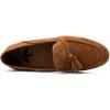 JITAI Genuine Leather Slip On Dress Shoes for Men – Stylish Tassel Loafers with Suede Finish(Brown/01)