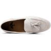 JITAI Genuine Leather Slip On Dress Shoes for Men – Stylish Tassel Loafers with Suede Finish(Grey/01)
